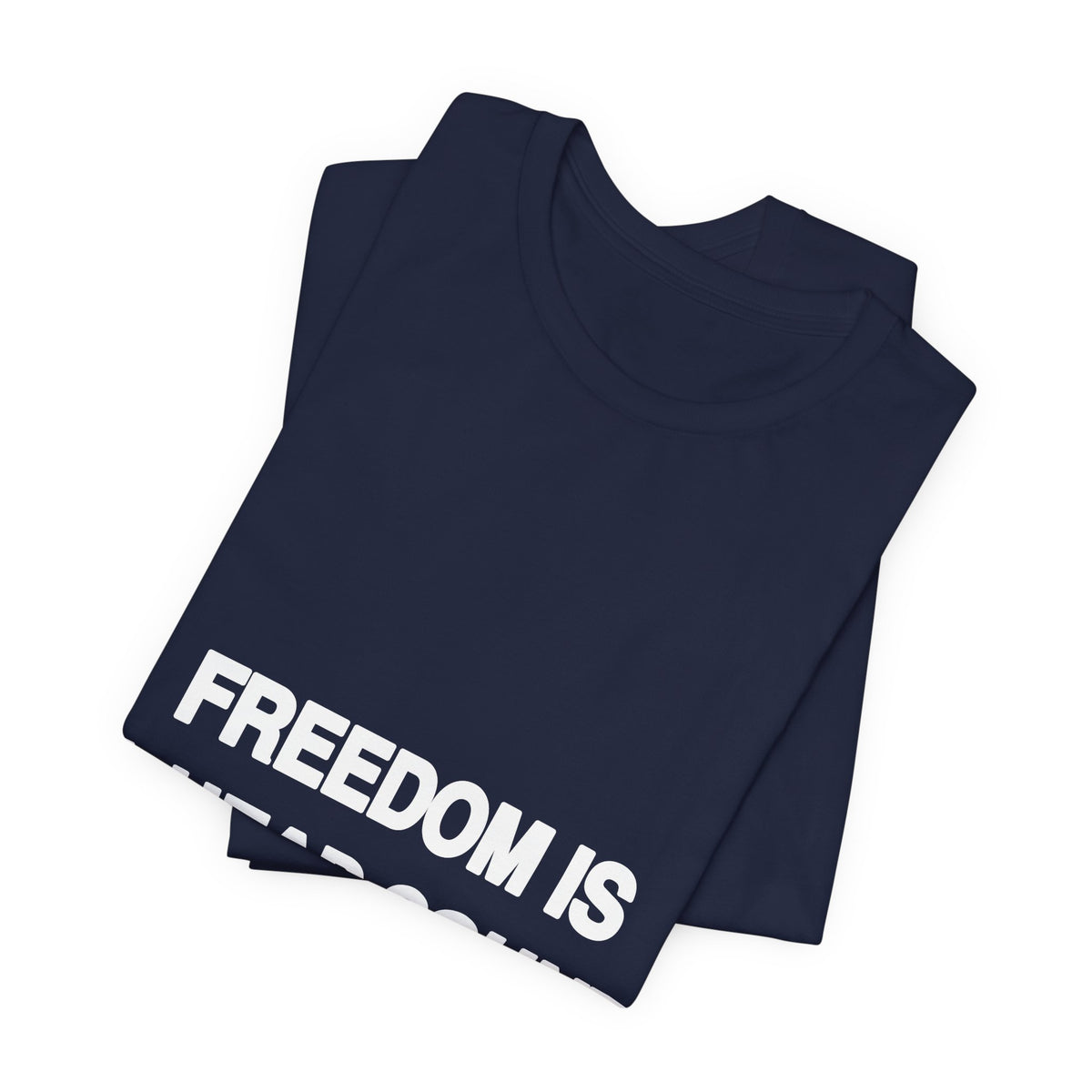 Freedom Is a Head Count political t-shirt from The People's Report HQ
