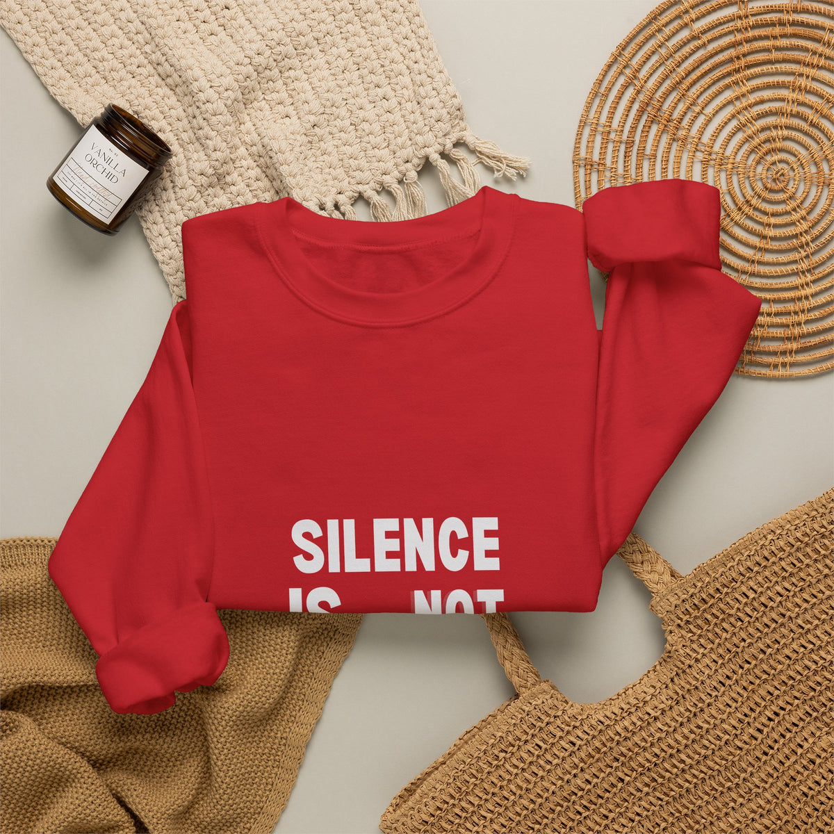 Crewneck Sweatshirt — "Silence Is Not Neutral" Statement Pullover