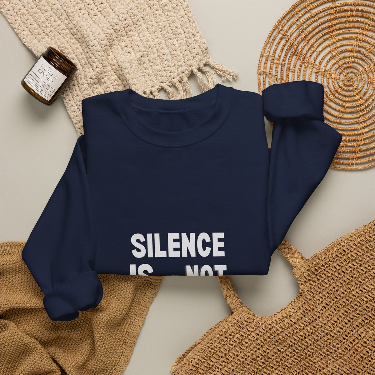 Crewneck Sweatshirt — "Silence Is Not Neutral" Statement Pullover