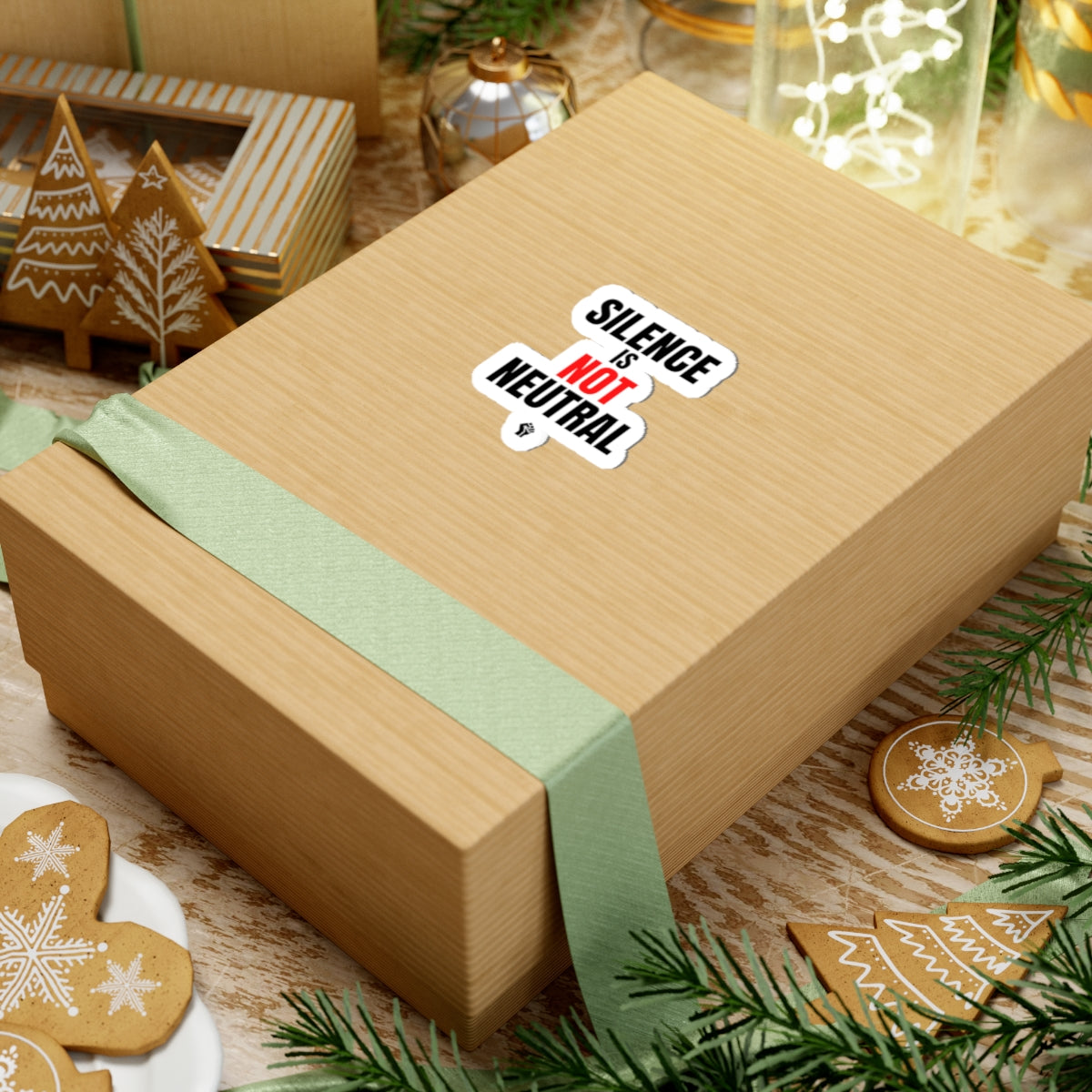 Silence Is Not Neutral Sticker — Political Activism Vinyl Kiss-Cut