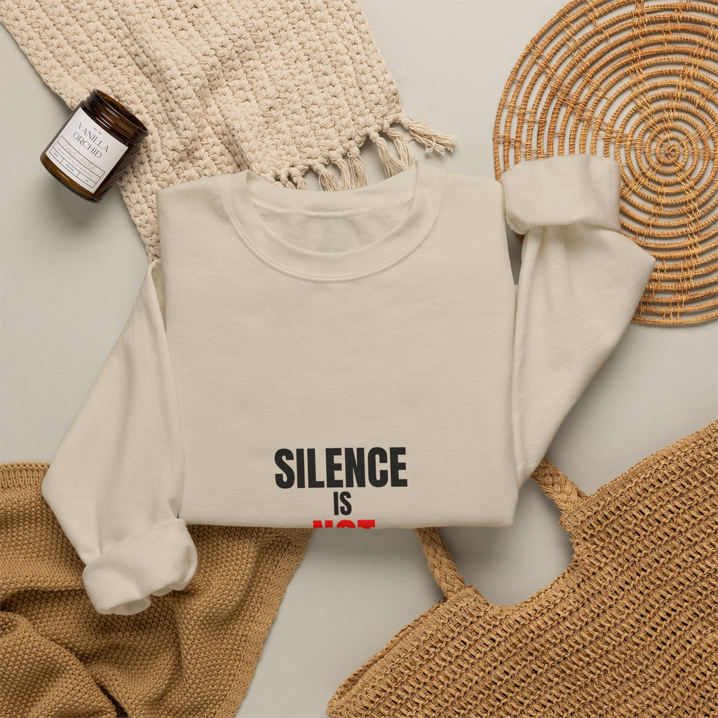 Silence Is Not Neutral Crewneck Sweatshirt — Social Justice Statement Pullover