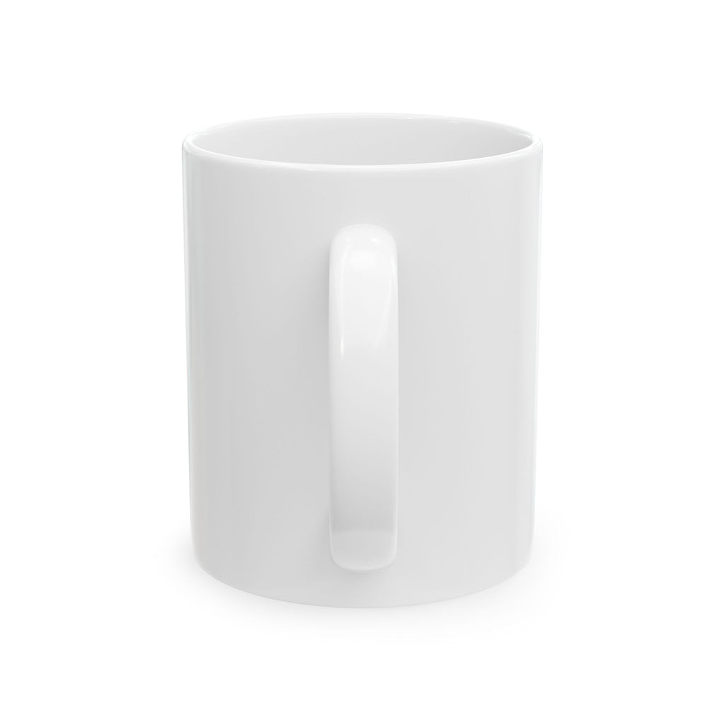 Organize or Comply 11oz ceramic coffee mug by The People's Report HQ, made to order in the USA