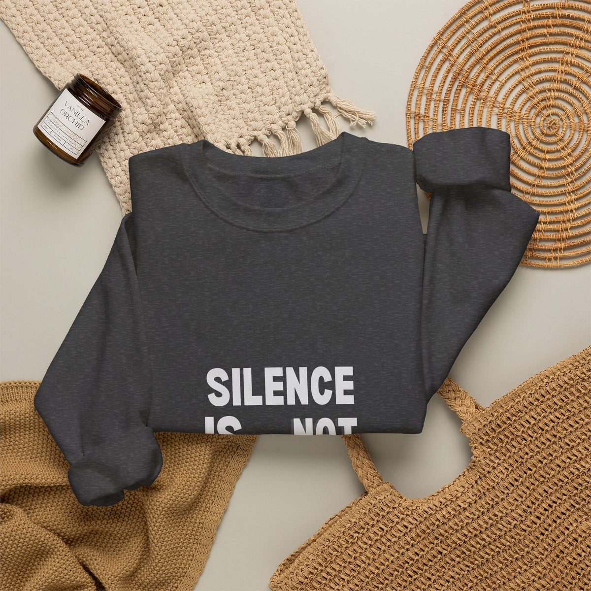 Crewneck Sweatshirt — "Silence Is Not Neutral" Statement Pullover