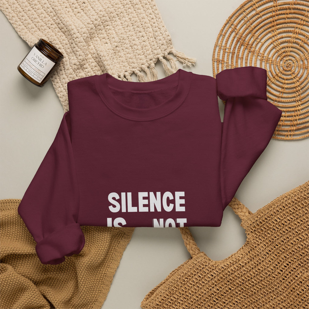 Crewneck Sweatshirt — "Silence Is Not Neutral" Statement Pullover