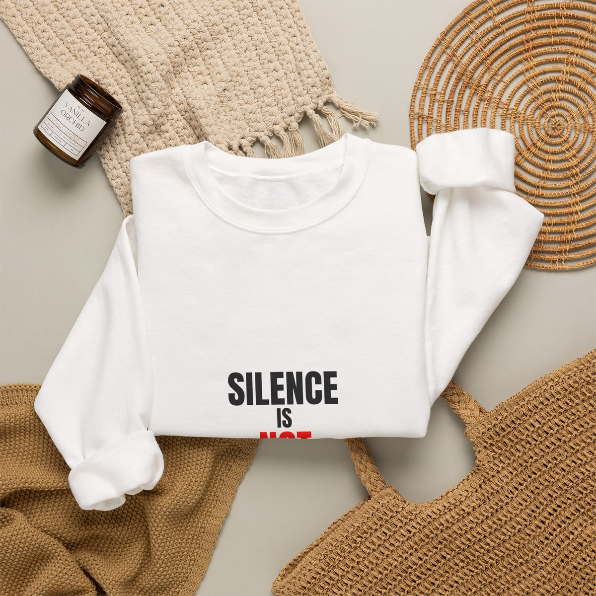 Silence Is Not Neutral Crewneck Sweatshirt — Social Justice Statement Pullover