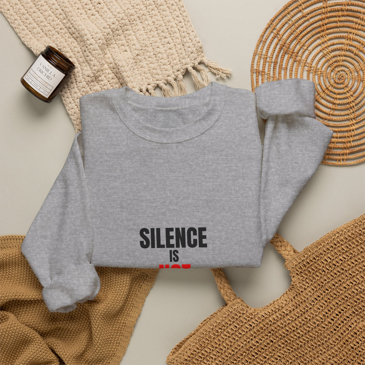 Silence Is Not Neutral Crewneck Sweatshirt — Social Justice Statement Pullover