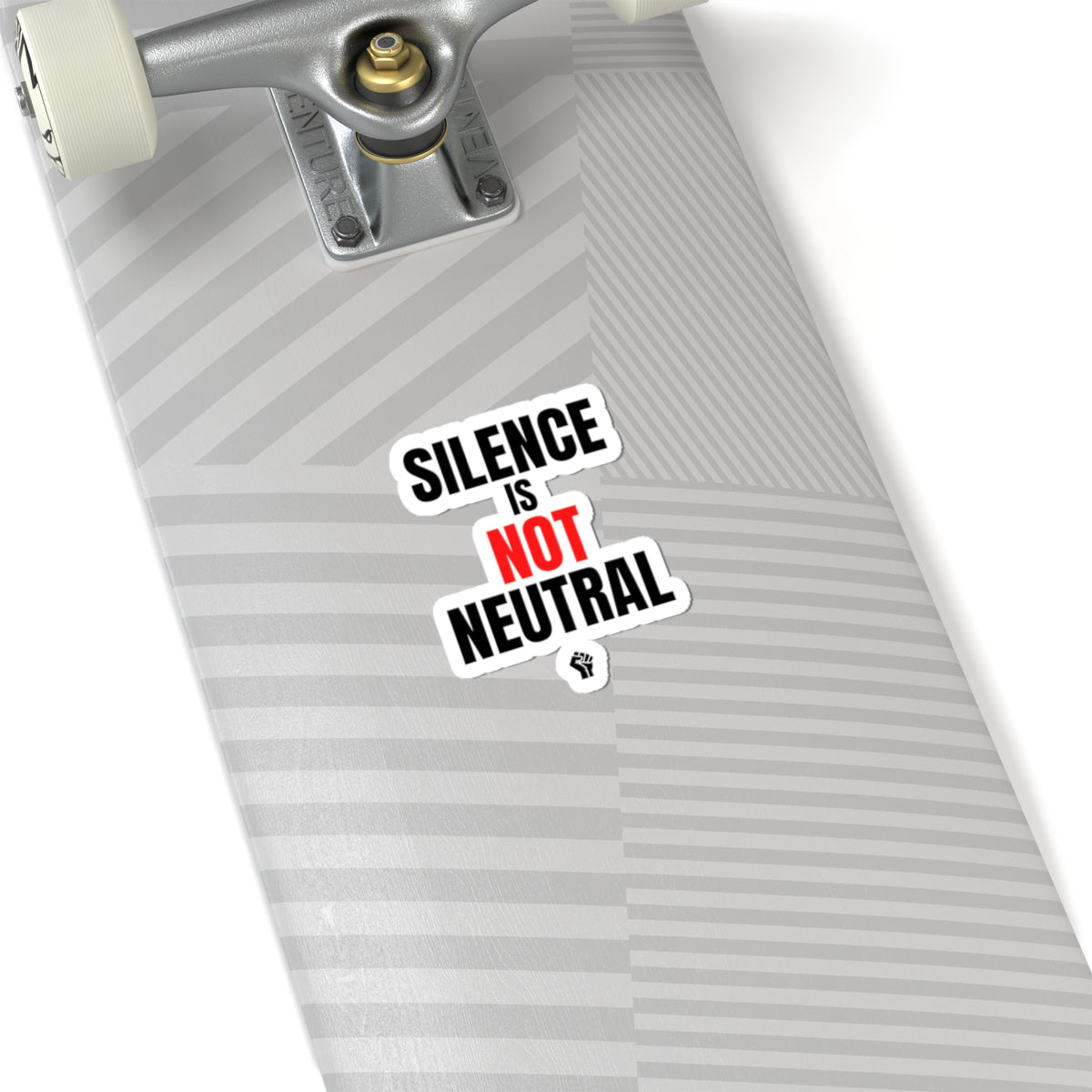 Silence Is Not Neutral Sticker — Political Activism Vinyl Kiss-Cut